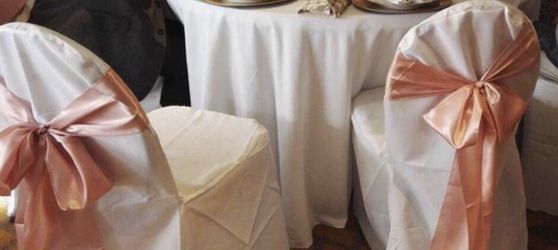 White chair covers for wedding/ reception/ event/ occasion