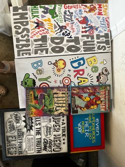 marvel Superhero wall art