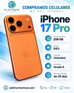 iPhone 17 Pro 256gbs Unlocked FOR ANY CARRIE R