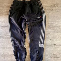 Adidas Sweat Pant Black And Grey Size medium 