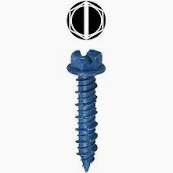 DOTTIE - 1/4'' x 1-1/4'' Slotted Hex Washer Head Concrete Screw Anchor