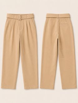 Light caramel elegant trousers