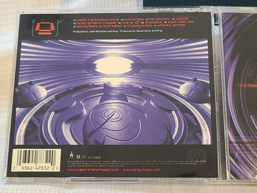 Vapor Transmission Album by ORGY Industrial Rock CD Reprise