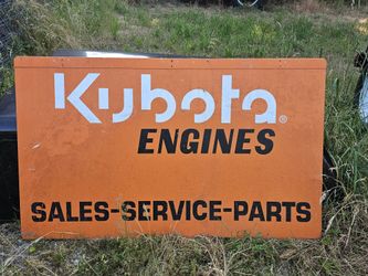 Kubota Tractor Sign
