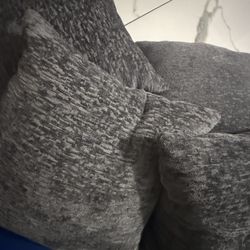 4 Grey Couch Pillows