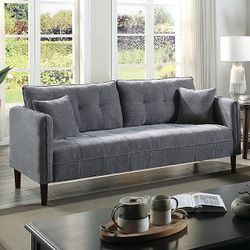 MCM DARK GRAY CHENILLE-SILLON