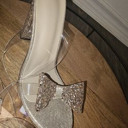 Glitter Bow Heels 