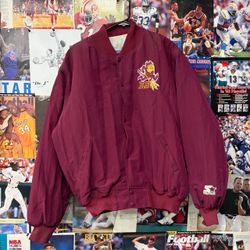 Maroon Vintage ASU Windbreaker Jacket XL