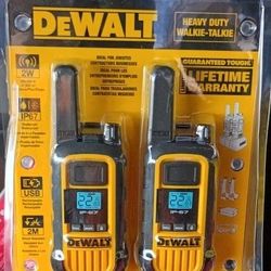 DEWALT HEAVY DUTY WALKIE TALKIE