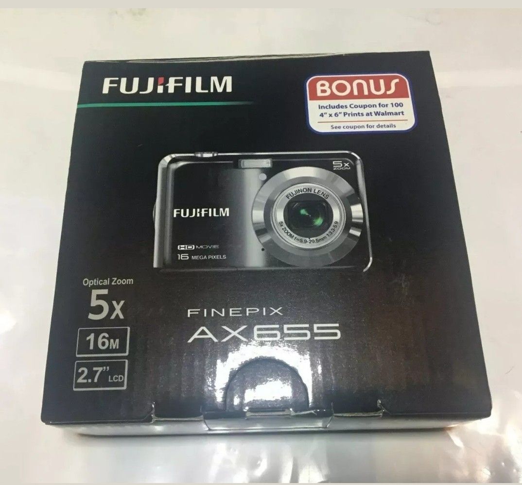 FUJIFILM FINE PIX AX655 5X OPTICAL ZOOM 16.0 MEGAPIXEL HD MOVIE CAMERA NEW