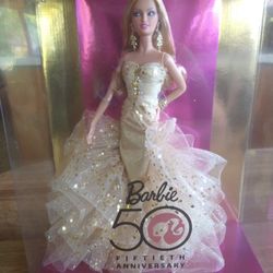 New In Box Fiftieth Anniversary Barbie Doll