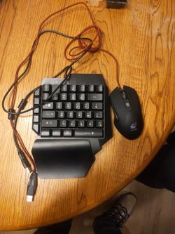 Half Keyboard And Mouse