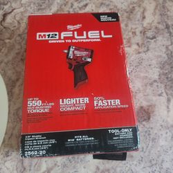 Impact Milwaukee M12 FUEL 3/8 new tool only firm price