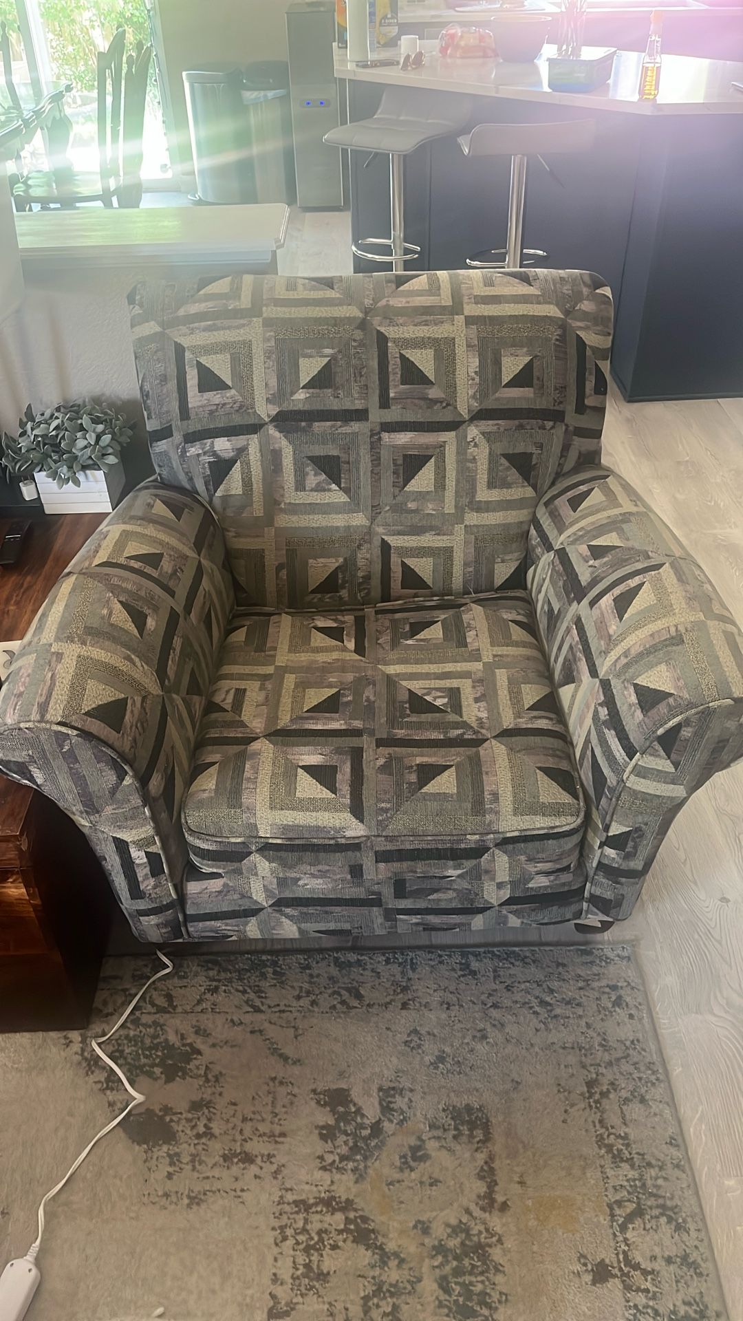 Patterned Arm Chair