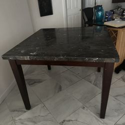 Dining Table w/ black marbel top