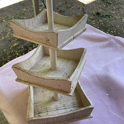 Antique wooden Lazy Susan