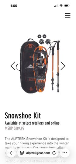 Alptrek 825 Snowshoe Kit -  brand new