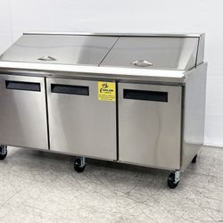 NSF sandwich prep table Mega 72 ins CSP72M