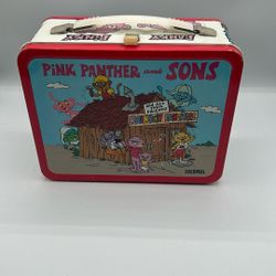 Pink Panther And Sons Thermos Metal Lunch Box 1984