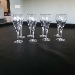 8 Princess House  Champagne Glasses
