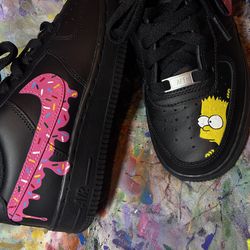 custom bart sneakers