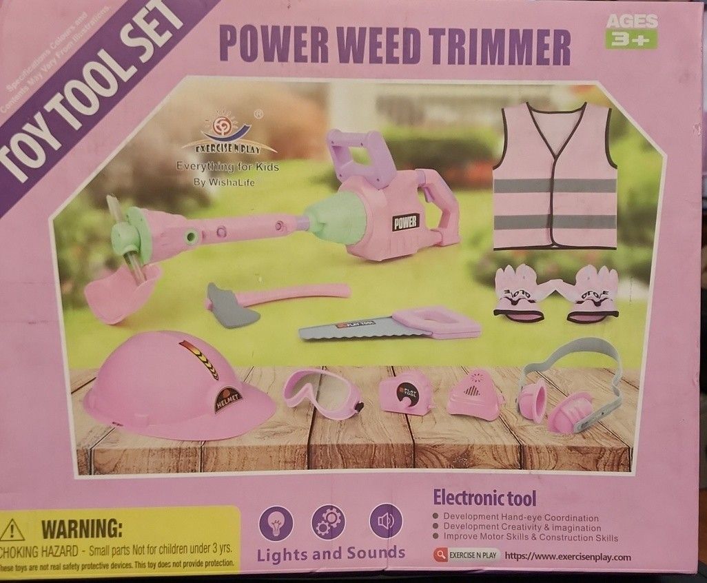 New Power Weed Trimmer Toy Tool Set
