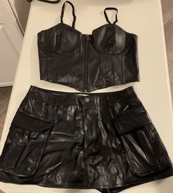 Cute Leather Outfit 