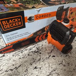 BLACK+DECKER BECS600 8 Amp 14 in. Electric Chainsaw