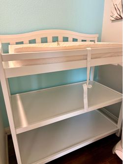 White changing table
