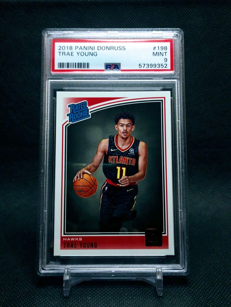 Trae Young 2018-19 Panini Donruss Optic Rated Rookie #198 PSA 9 NBA Atlanta Hawks Basketball