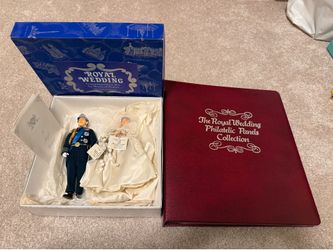 Vintage Royal Wedding Collector Set – Dolls + Stamp Album