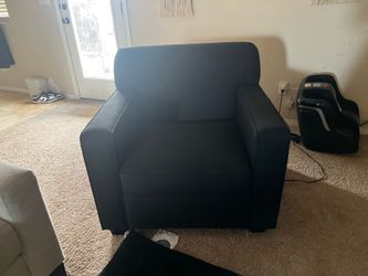 Black accent chair
