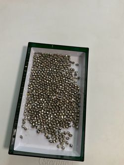 Silver Faceted Glass Beads Bulk Lot