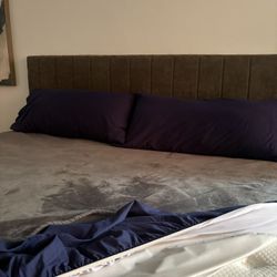 King Fabric Wall Stick Headboard 