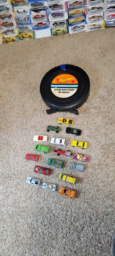 Hot Wheels Redline Rally Case Lot With Redlines and BWs