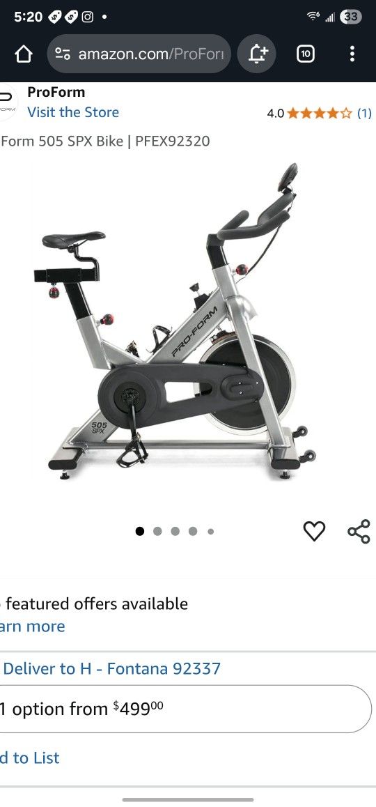 Pro-Form Stationary Bike