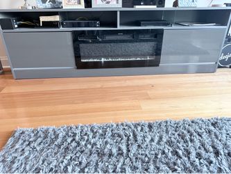 Tv stand with fireplace