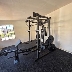 Smith Machine 2001 | Multi-Use Adj Bench | Gym Equipment | Fitness | Squat Rack | Excercise |🔴WEIGHTS AND BARBELL SOLD SEPARATELY 🔴 FREE DELIVERY 🚚