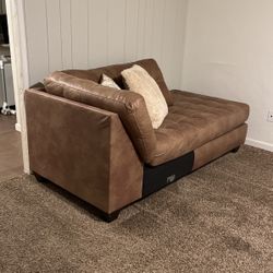 Brown Leather Couch Almost New 