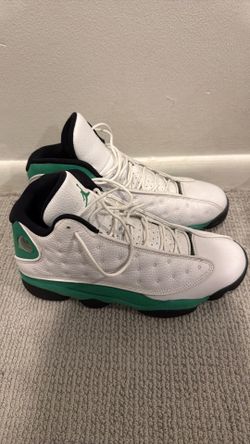Mens Size 12 Jordans white/green