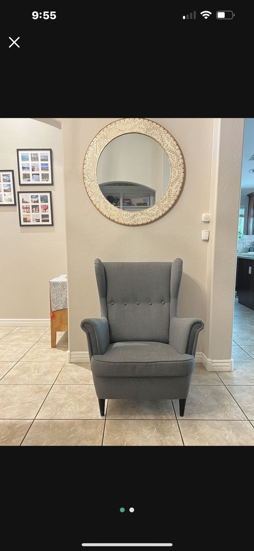 Wingback Accent Chair 