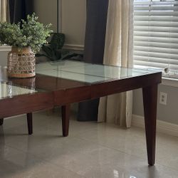 Heavy-Wood Dining Table