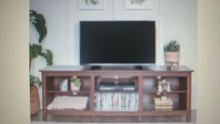 Walker Edison 70" Media TV Stand, Brown