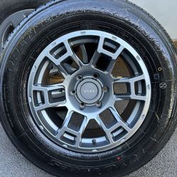 Brand new 17" voxx toyota tacoma wheels rims 6x139.7 6x5.5 and tires toyo open country 245/70R17