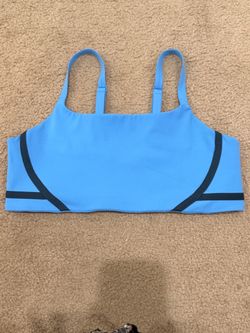Nike Large Blue Sports Bra with Navy Trim