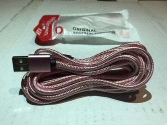 Premium Quality USB iPhone 10 Feet Baby Pink Cable Charger!