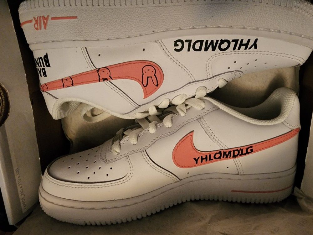 Bad Bunny Custom Air Forces,All Products : American Fashion Style Bags On Sale