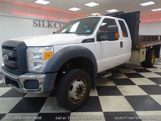 2012 Ford F-450 SD 4x4 Flatbed Super Cab Pickup Flat Bed