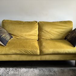 2 Seater Velvet Loveseat