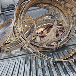 Wine Barrel Metal Rings